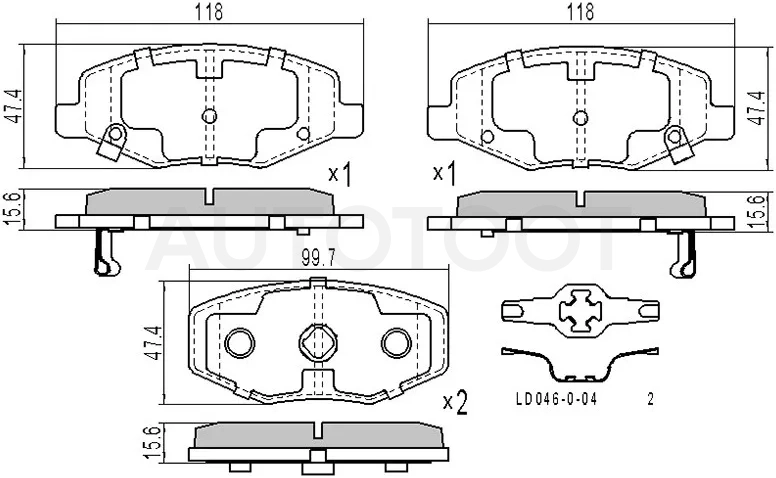 Колодки тормозные (Спереди) Chery QQ6 S21 06-11 - Артикул STS216GN3501080 - Производитель Sat - Фото, Отзывы, Цены