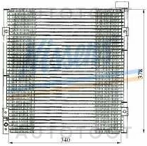 Радиатор кондиционера -STHD073940 Sat для HONDA CIVIC