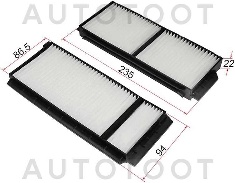 Фильтр салонный -STBP4K61J6X Sat для MAZDA 3 (AXELA), MAZDA 5 (PREMACY)