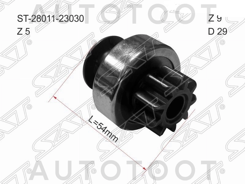Бендикс 1-2JZ-G#,1G-FE,3ZR-#,1NZ-FE,#ZZ-#E -SWP0110X Startvolt для TOYOTA RACTIS, TOYOTA YARIS, TOYOTA ALTEZZA, TOYOTA COROLLA