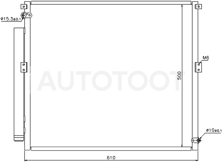 Радиатор кондиционера Toyota Land Cruiser Prado (J120) 02-09 / 4Runner 02-09 - Артикул STTY91394M0 - Производитель Sat - Фото, Отзывы, Цены