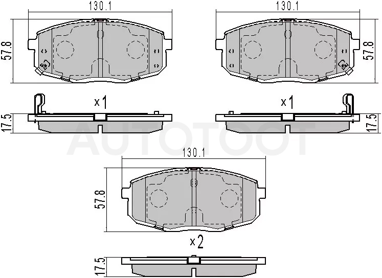 Колодки тормозные (Спереди) Hyundai Creta 15-20 / Kia Ceed 06-18 / Cerato 08-13 / Seltos 19-22 / Soul 13-16 / Hyundai i30 07-18 / Kia Carens 02-12 / ProCeed 06-12