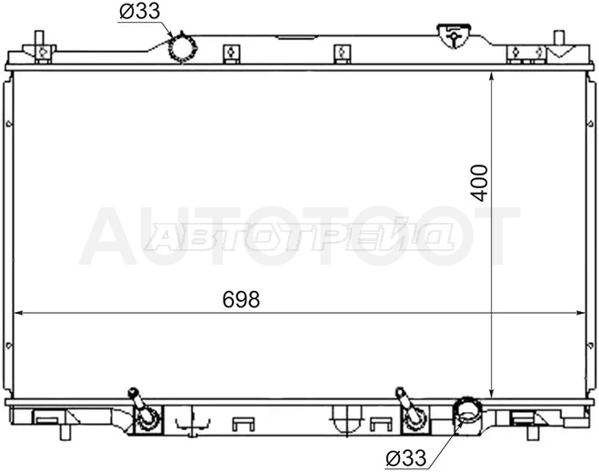 Радиатор Honda Stream 00-06 - Артикул HD0001520 - Производитель Sat - Фото, Отзывы, Цены