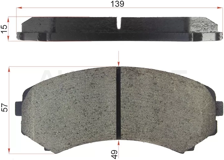 Колодки тормозные (Спереди) Mitsubishi Pajero 91-20 / Mazda Bongo Friendee 95-01 / B-Series 98-06 / MPV 95-99 / Mitsubishi Grandis 03-09 / Montero 00-06 / Proudia 99-01