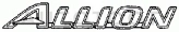 Эмблема "ALLION" на крышку багажника -  для TOYOTA ALLION