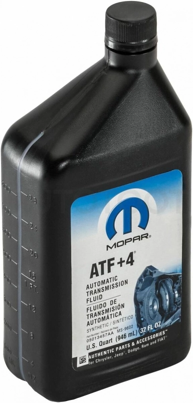 Трансмиссионное масло MOPAR ATF+4 0,946л - Артикул 68218057AC - Производитель MOPAR - Фото, Отзывы, Цены