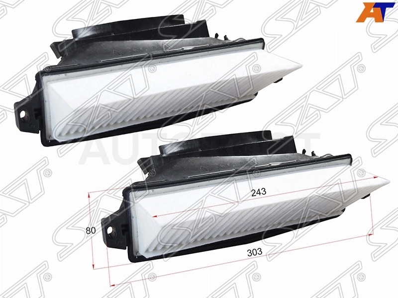 Фильтр воздушный, комплект, M642 дизель -STA6420940000 Sat для MERCEDES E-CLASS, MERCEDES ML-CLASS, MERCEDES GLC-CLASS