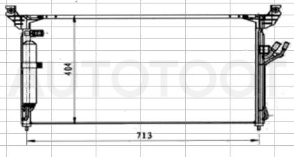 FX35 {FX45} КОНДЕНСАТОР КОНДИЦ -  для NISSAN INFINTI FX 35/45