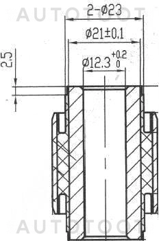 Сайлентблок задней цапфы передний -ST551529Y000 Sat для NISSAN TEANA