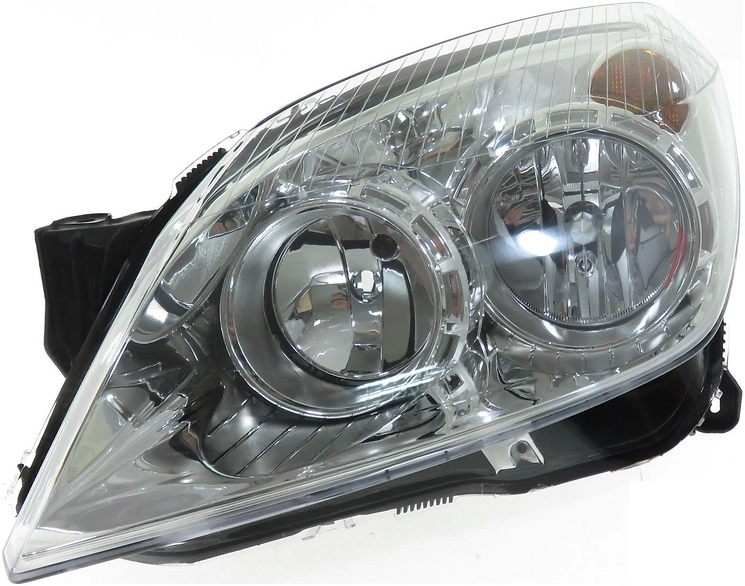Фара левая (с электрокорректором, внутри хром) -4421140LMLEMN1 Depo для OPEL ASTRA