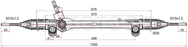 Рейка рулевая Toyota Camry 11- LHD - Артикул ST4551033011 - Производитель Sat - Фото, Отзывы, Цены