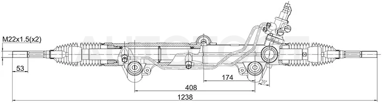 Рейка рулевая TOYOTA LAND CRUISER 200/SEQUOIA 07-/LEXUS LX570 07 - Артикул ST4420060170 - Производитель Sat - Фото, Отзывы, Цены