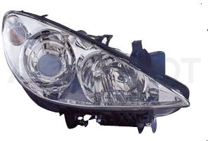 Фара правая (линзованная, с электрокорректором) -5501137RLDEM Depo для PEUGEOT 307