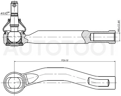 Наконечник рулевой TOYOTA RACTIS 05- LH - Артикул ST4504759145 - Производитель Sat - Фото, Отзывы, Цены