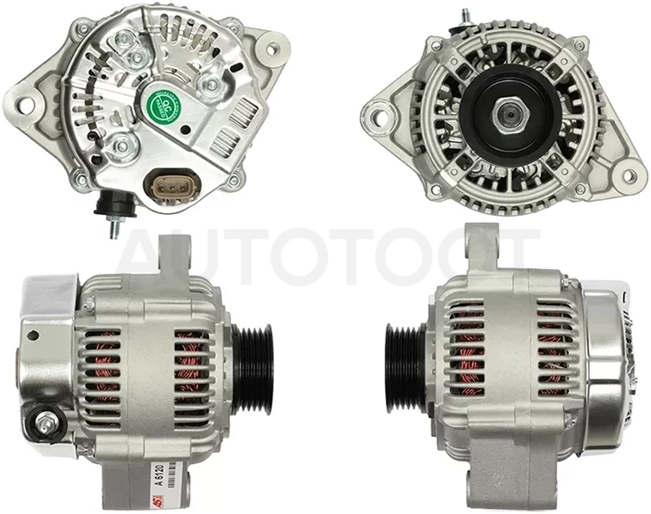 Генератор TOYOTA CORONA/CALDINA/CAMRY/VISTA 1.8 92-98/IPSUM 2.0 96-01/RAV4 2.0 94-00 3/4/5SFE 12V 80A
