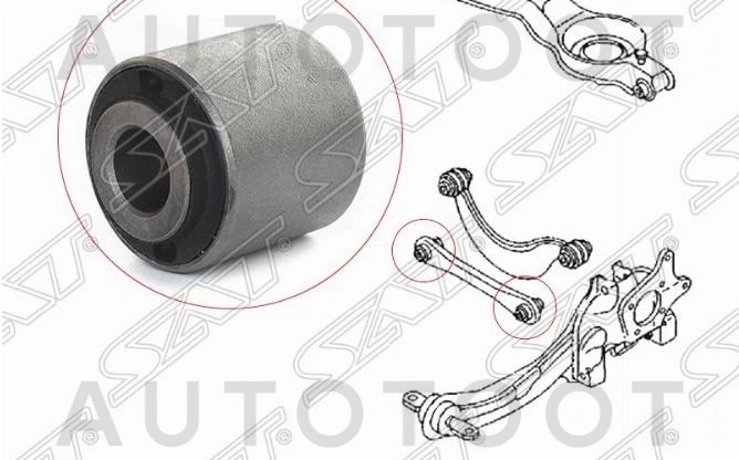 Сайлентблок поперечнего нижнего рычага задней подвески -PSE1167 Patron для FORD C-MAX, FORD FOCUS, MAZDA 2 (DEMIO), MAZDA 3 (AXELA), MAZDA 5 (PREMACY)