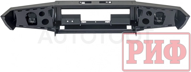 Toyota Land Cruiser 76/78 2007+ Бампер РИФ передний c доп. фарами, под штатную лебедку