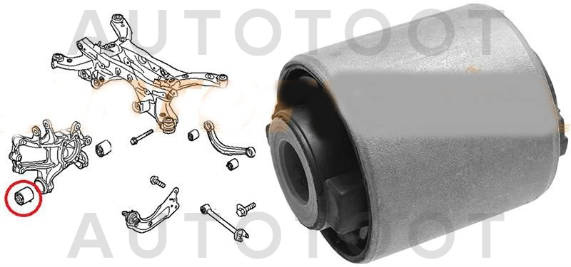 Сайлентблок задней цапфы передний -STKD3528602 Sat для MAZDA CX-5, MAZDA 3 (AXELA), MAZDA 6 (ATENZA)