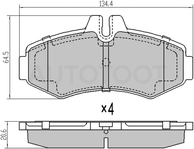 Колодки тормозные перед MERCEDES VITO 96-03 -STA2302220904 Sat для BYD BYD
