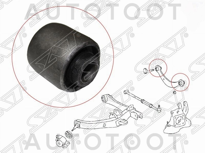 Сайлентблок заднего верхнего поперечного рычага -7700471SX Stellox для TOYOTA COROLLA, TOYOTA ALLEX, TOYOTA RUNX, TOYOTA CALDINA, TOYOTA AVENSIS