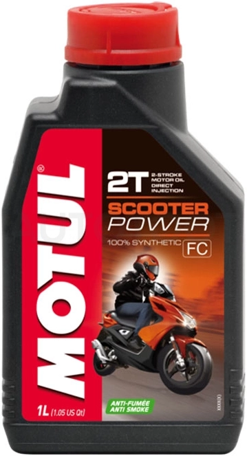 Scooter MOTUL Power 2T Масло моторное 1 литр синтетика - Артикул 105881 - Производитель MOTUL - Фото, Отзывы, Цены