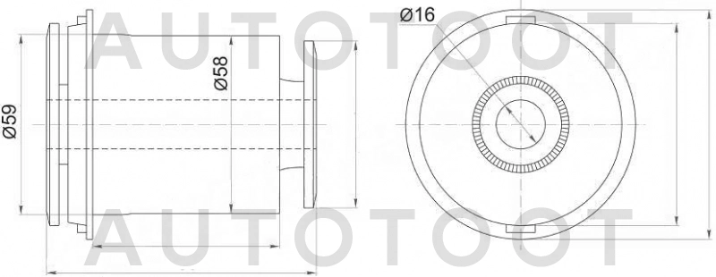 Сайлентблок переднего нижнего рычага задний -SL1161 Sufix для TOYOTA LAND CRUISER PRADO