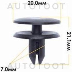 Клипса 90467-07109 -KJ356 Masuma для TOYOTA LITE ACE NOAH, TOYOTA STARLET