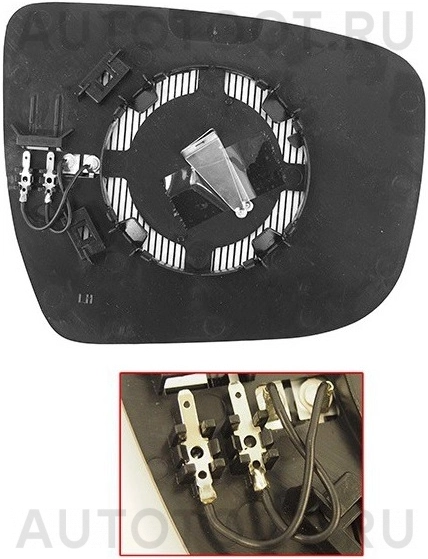 Стекло зеркала левого c подогревом, сферическое -PMG2739G01 Patron для NISSAN X-TRAIL, NISSAN QASHQAI, NISSAN JUKE