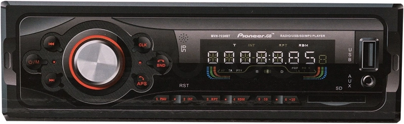 Pioneer Автомагнитола Pioneer.GB MVH 7230 с Bluetooth - Артикул MVH7230 - Производитель Pioneer - Фото, Отзывы, Цены