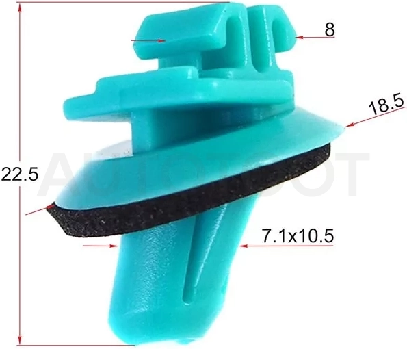 Клипса молдинга TOYOTA/LEXUS (Продажа по 10шт) - Артикул STM10331 - Производитель Sat - Фото, Отзывы, Цены