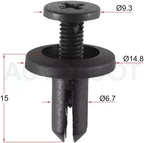 Клипса NISSAN/HONDA (Продажа по 10шт) - Артикул STM11584 - Производитель Sat - Фото, Отзывы, Цены
