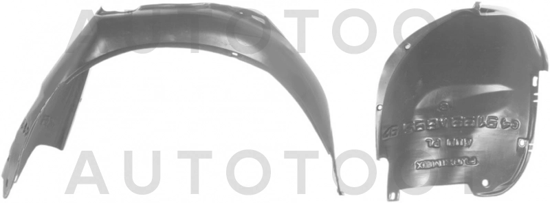 Подкрылок переднего крыла левый -  для AUDI 100