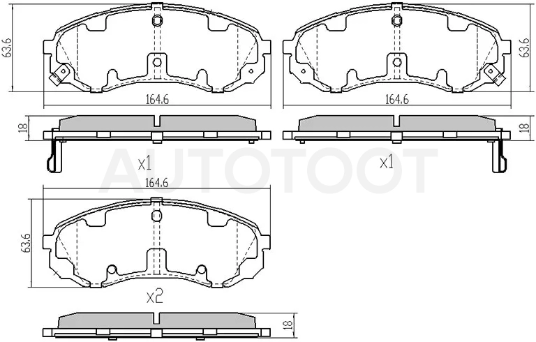 Колодки тормозные передние -ST581014HA50 Sat для HYUNDAI STAREX, HYUNDAI H1