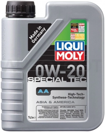 0W-20 Масло моторное синтетическое "Special Tec AA ", 1л - Артикул 8065 - Производитель Liqui Moly - Фото, Отзывы, Цены