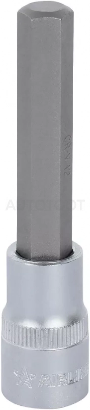 Головка торцевая 1/2" с шестигранной вставкой 12мм, L=100мм - Артикул ATBS53 - Производитель Airline - Фото, Отзывы, Цены
