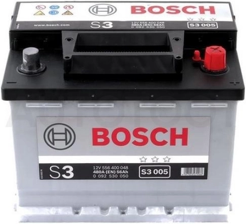 Аккумулятор BOSCH 56Ah 480A обратная полярность(-+)