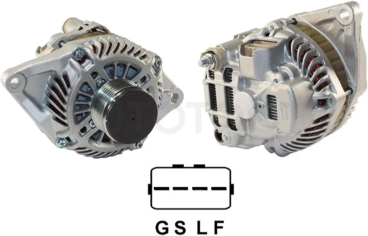 Генератор MMC ASX 1.8/2.0 10-/OUTLANDER 2.0/2.4 06-/LANCER X 1.8/2.0 10- 4B10/4B11/4B12 12V 120A