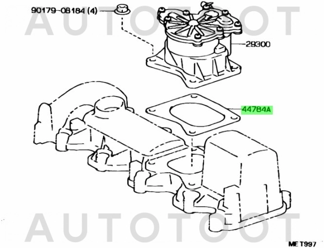 Прокладка крышки клапанов сверху 2-3С -4478412010 Toyota для TOYOTA COROLLA