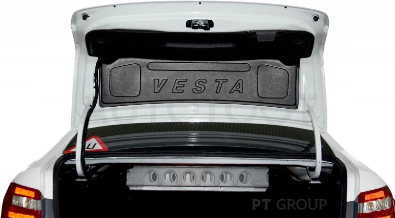 LADA Vesta 2015-  Внутренняя облицовка крышки багажника с надписью (ABS) - Артикул LVE112401 - Производитель PT Group - Фото, Отзывы, Цены