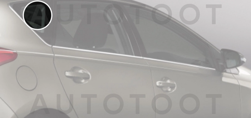 Стекло багажника боковое заднее правое -  для TOYOTA AURIS
