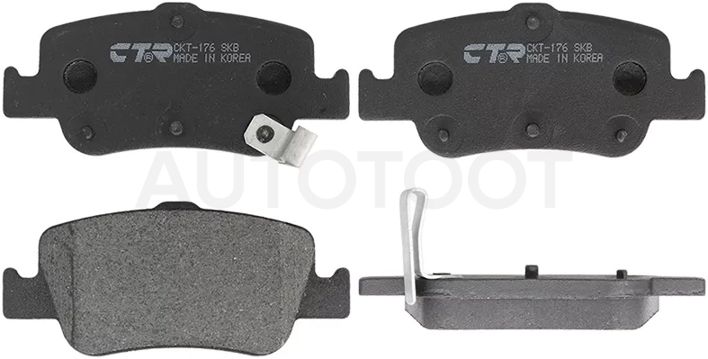 Колодки тормозные (Сзади) Toyota Corolla (E150,E180) 06-19 / Auris 06-18