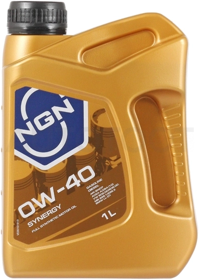 0W-40 SYNERGY SN/CF 1л синтетика - Артикул V172085617 - Производитель NGN - Фото, Отзывы, Цены
