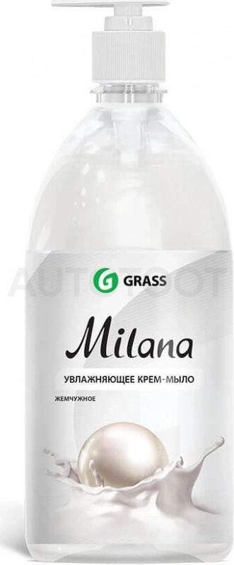 Мыло жидкое GRASS Milana жемчужное с дозатором 1л