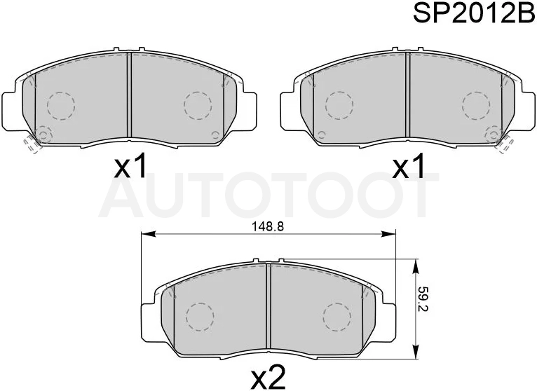Колодки тормозные (Спереди) Honda Accord 02-13 / Civic 00-17