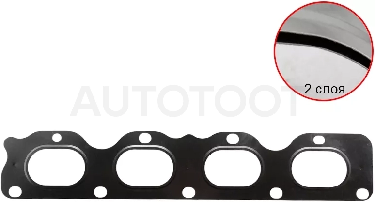 Прокладка выпускного коллектора 1.4/1.6 Chevrolet Aveo T300 11-15