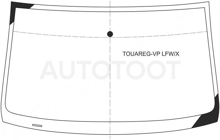 Стекло лобовое в клей -  для VOLKSWAGEN TOUAREG