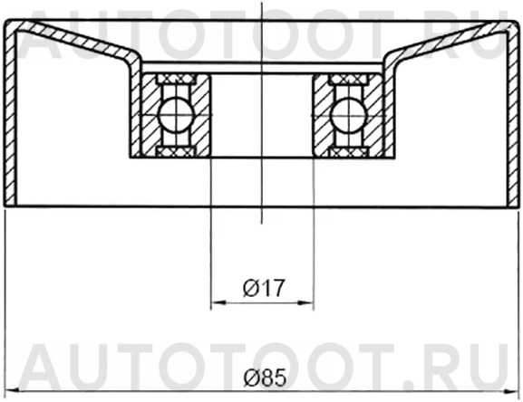Ролик приводного ремня натяжителя NISSAN PATROL/TERRANO ZD30 - Артикул ST117502W200C - Производитель Sat - Фото, Отзывы, Цены