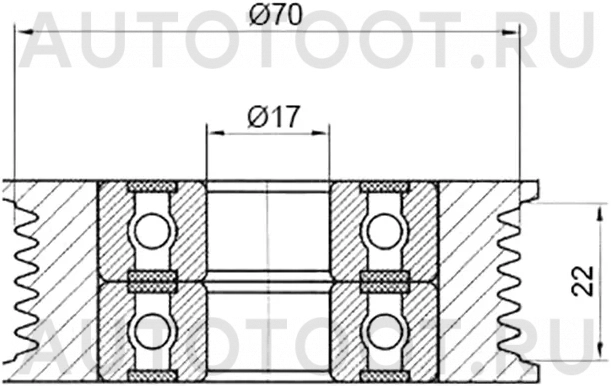 Ролик приводного ремня обводной MAZDA 3/6/ATENZA/CX-5 08 - Артикул STL51015930A - Производитель Sat - Фото, Отзывы, Цены
