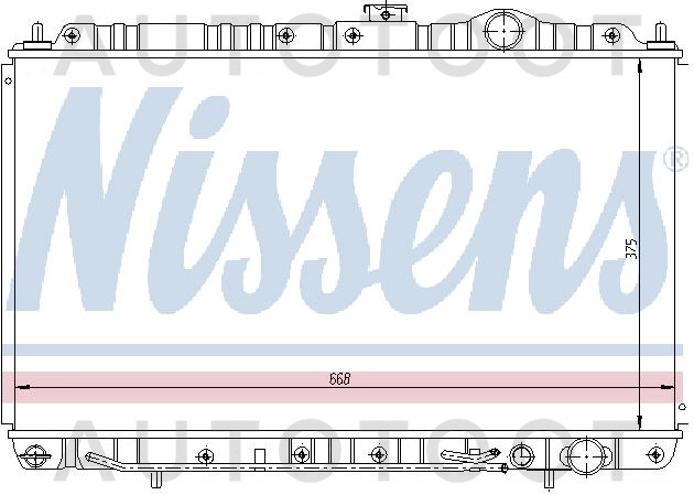 Радиатор охлаждения АТ 1.6/1.8L -  для MITSUBISHI COLT, MITSUBISHI LANCER