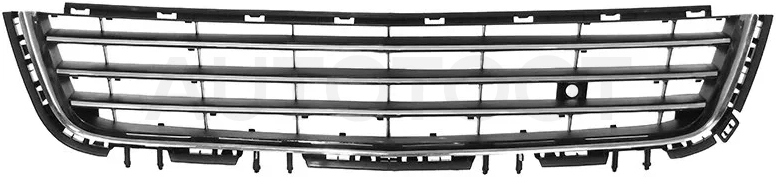 Решетка в бампер Opel Astra 06-13 / Astra Family 11-14 (4D SED/5D WGN/ с хром молдингами)